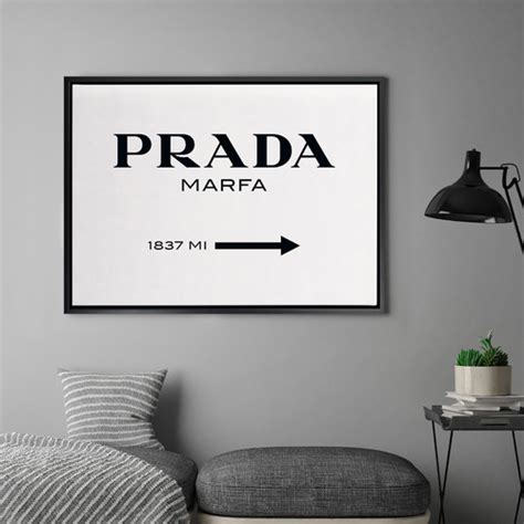 prada valentine's day|Prada marfa canvas wall art.